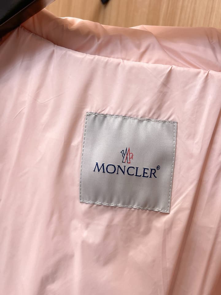 Moncler Stand Collar Embossed Down Jacket – Limited Edition in Black