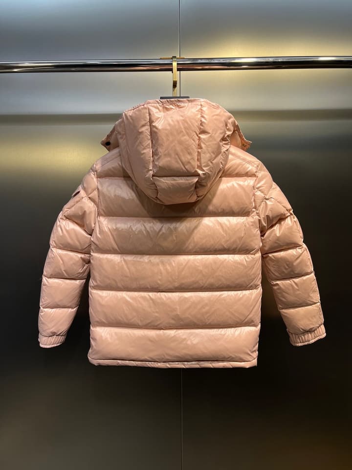 Moncler Maya Short Down Jacket – Kids Collection in Cream White