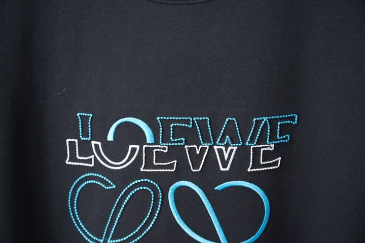 Loewe Embroidered Patch Logo T-Shirt – 2026SS Early Spring Collection in Black