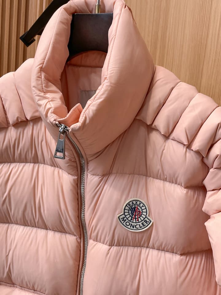Moncler Stand Collar Embossed Down Jacket – Limited Edition in Black