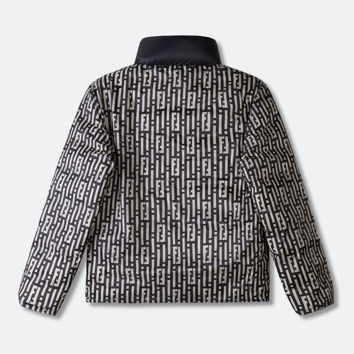 Fendi Reversible Down Jacket in Ff Stripes Pattern