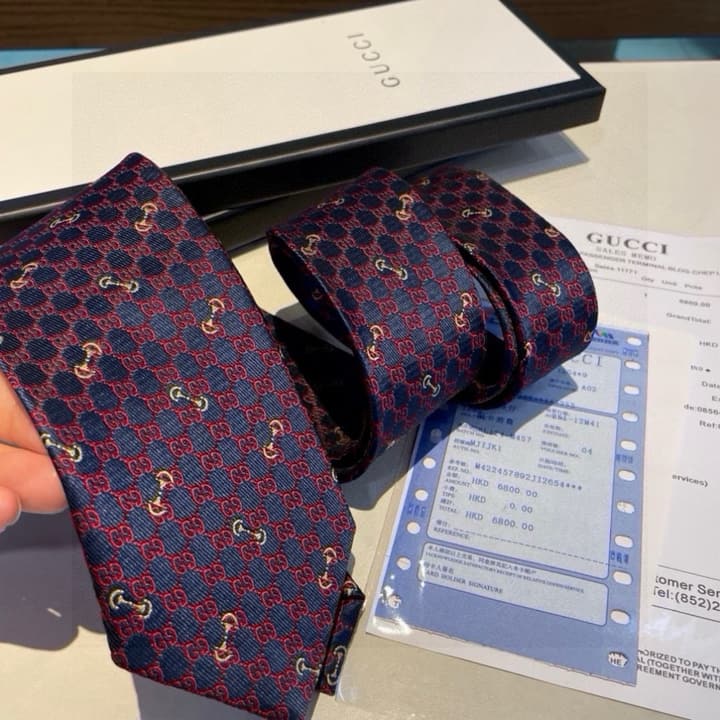 Dior Men's CD Logo Jacquard Tie in Black