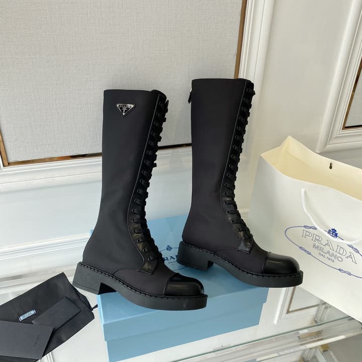 Prada Runway Knee-High Boots – 2023 Collection