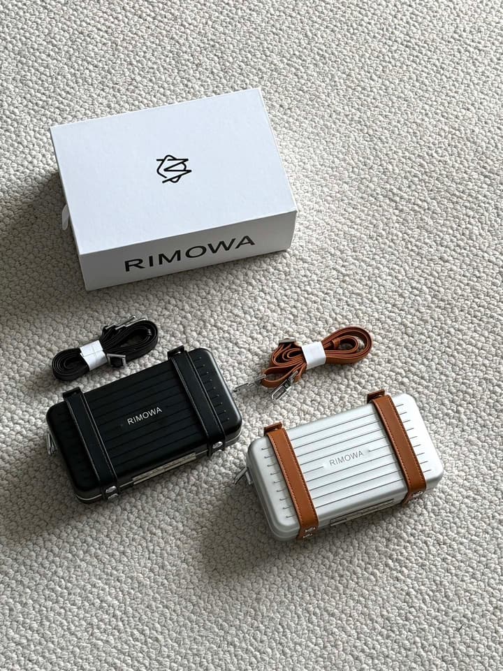 RIMOWA Personal Aluminum Crossbody Bag in Black