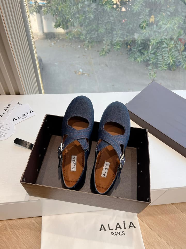 Alaïa French Ballet Flats – 2025SS