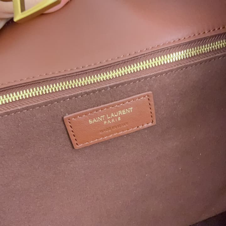 Saint Laurent BEA Suede Collapsible Tote Bag