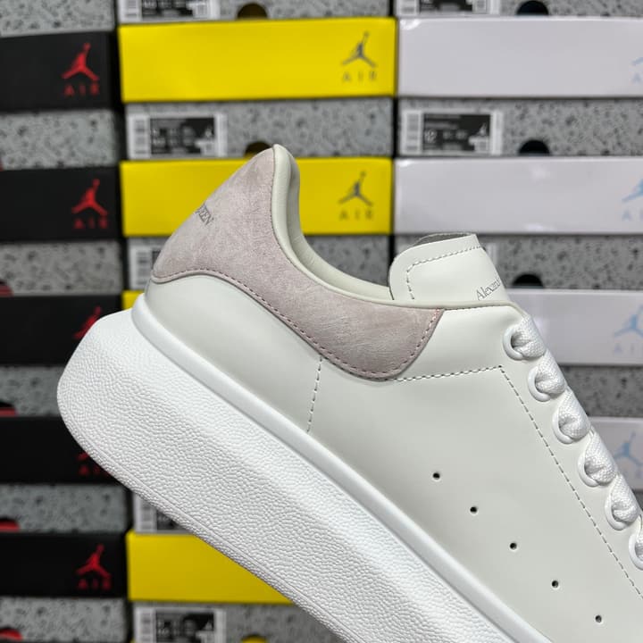 Alexander McQueen Oversized Low-Top Sneakers in All Black With White Sole