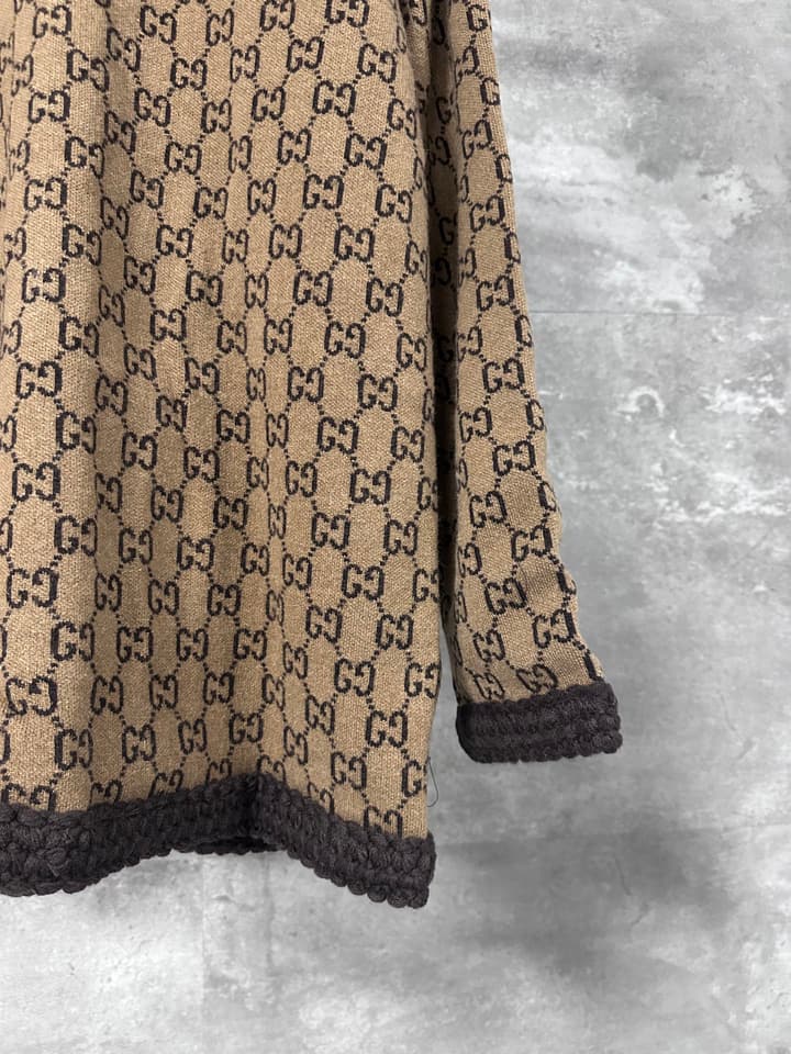 Gucci GG Logo Wool Cardigan – 25SS