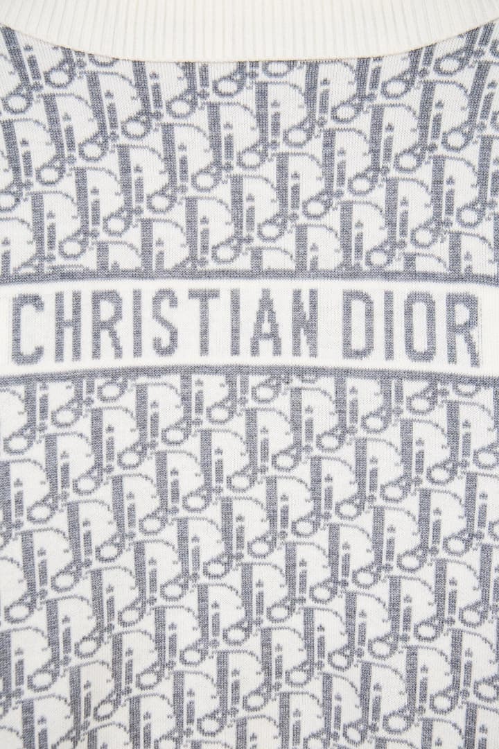 Dior Classic Oblique Reversible Cashmere Sweater – 25FW in Camel Oblique Pattern