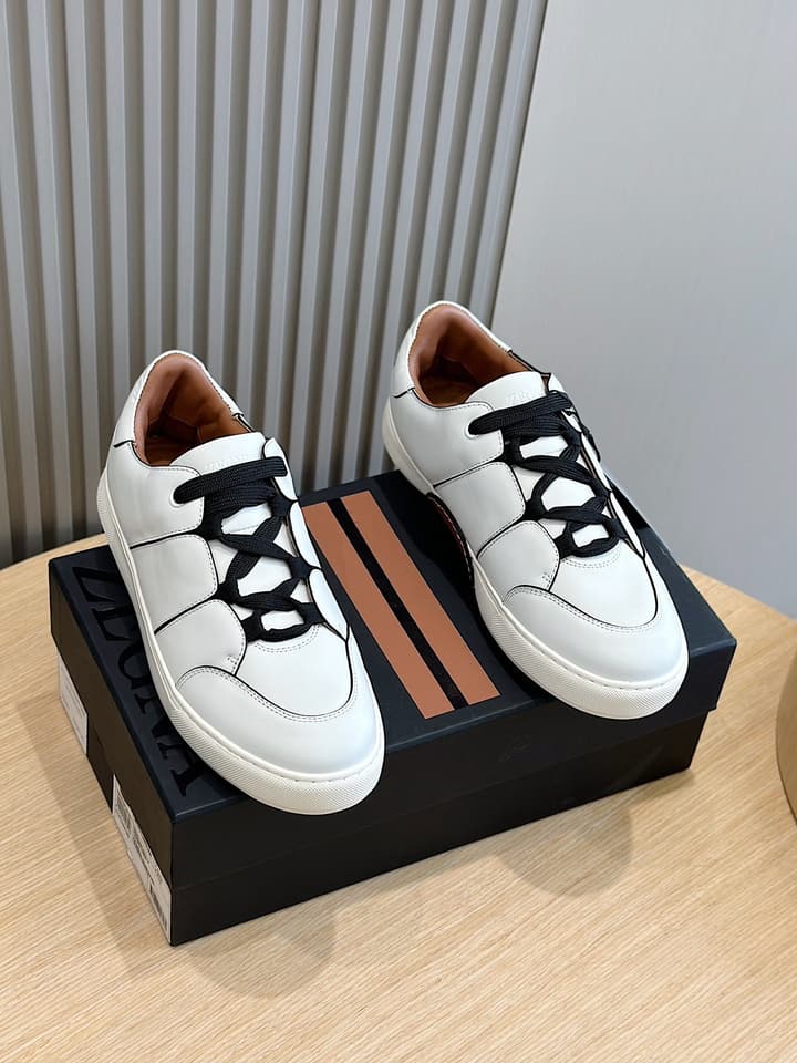 Zegna Tiziano Couture Sneakers in Black With Matching Laces