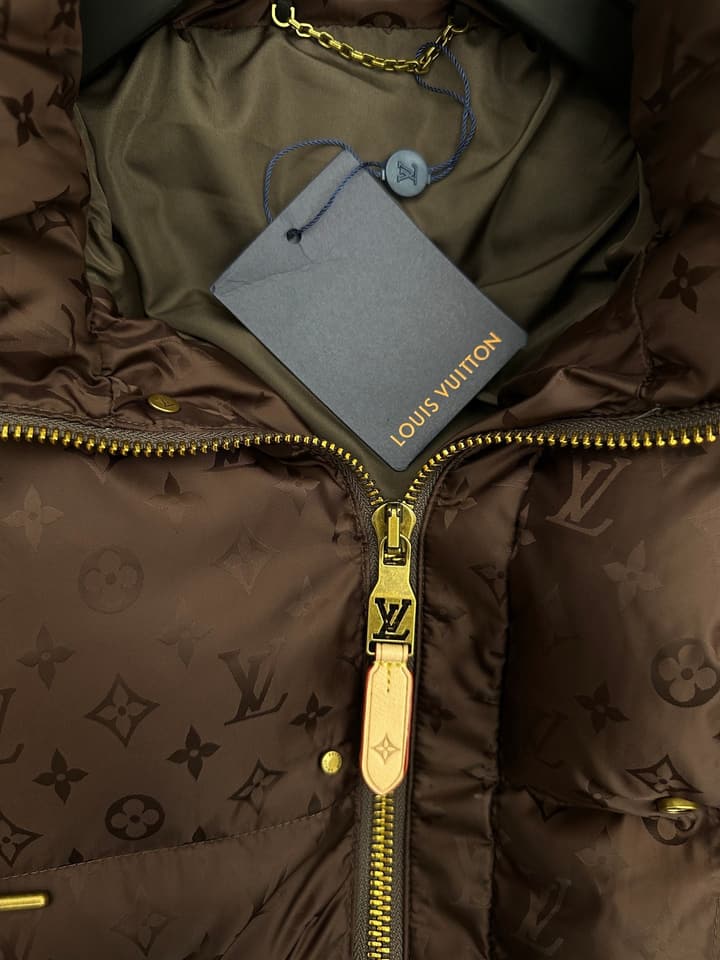 Louis Vuitton Monogram Puffer Jacket in Dark Brown Monogram Puffer