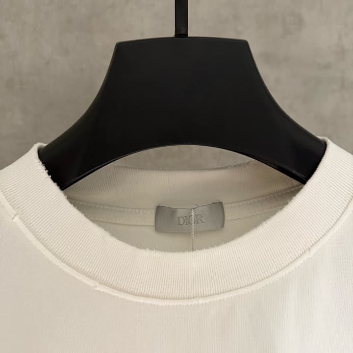 Dior Patch Embroidered Heavyweight T-Shirt in Black