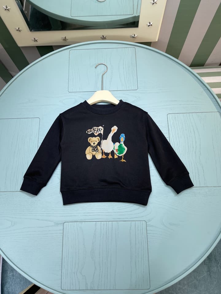 Burberry Children's Crewneck Sweatshirt – 2025FW – Kids Collection in Black Graphic Sweatshirt