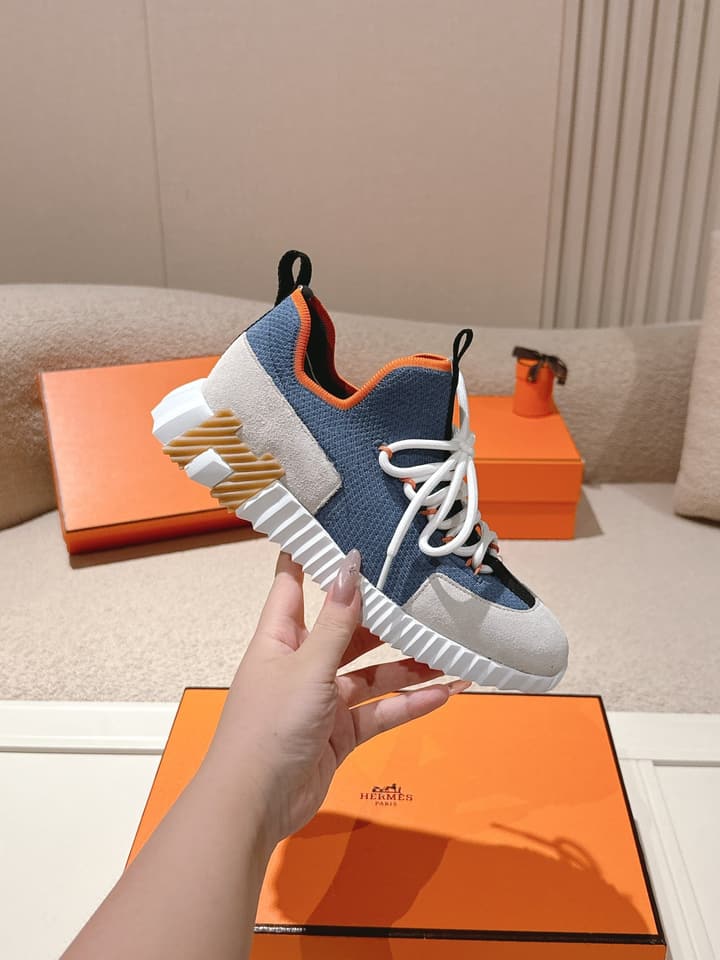 Hermès Classic Couple's Casual Sneakers in All Black