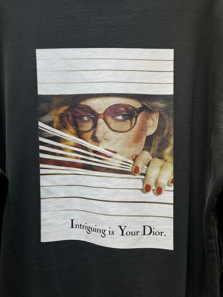 Dior Heritage Portrait Print Crewneck Sweatshirt