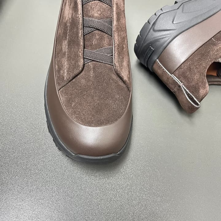 Zegna Triple Stitch™ Monte Perforated Casual Shoes in White Smooth