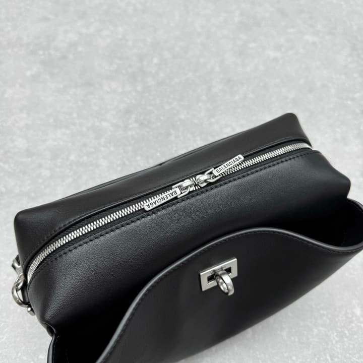 Balenciaga Rodeo Camera Bag in Black Leather