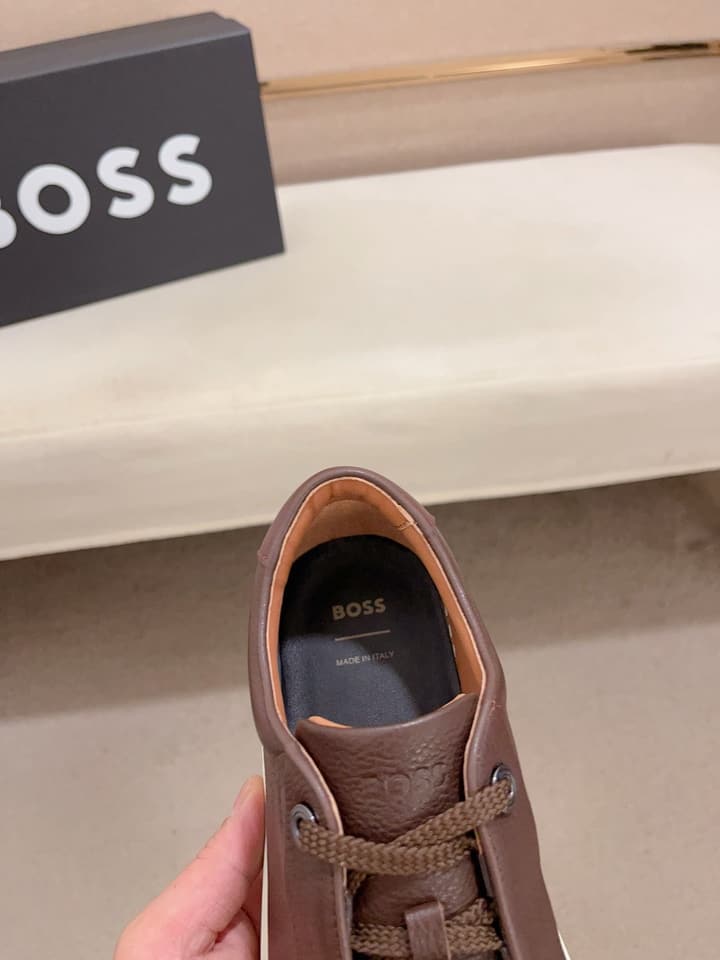 Boss Premium Casual Men's Sneakers in Black Monochromatic