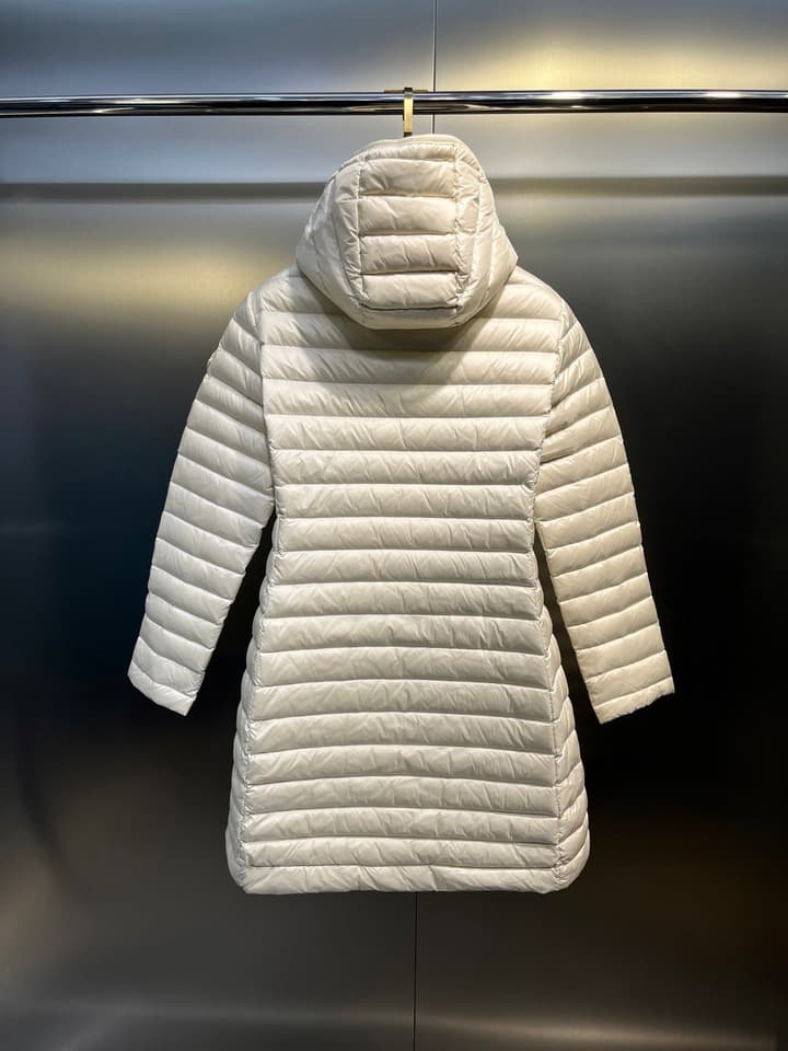 Moncler Waist-Cinching Hooded Down Jacket – Autumn/Winter Collection in Gold