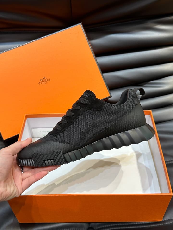 Hermès Bouncing Sneakers in Charcoal