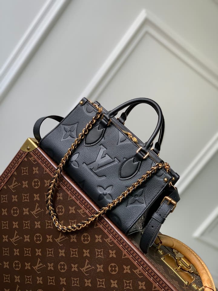 Louis Vuitton OnTheGo East West Monogram Empreinte Bag in Black Monogram Empreinte