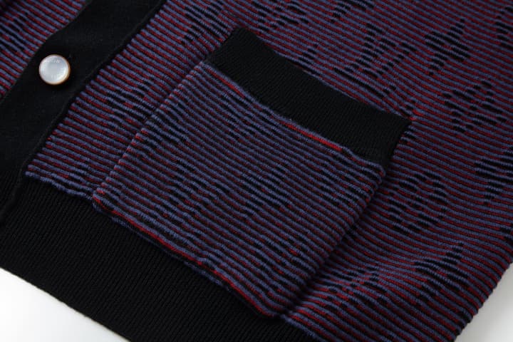Louis Vuitton Monogram Jacquard Gradient Button Cardigan