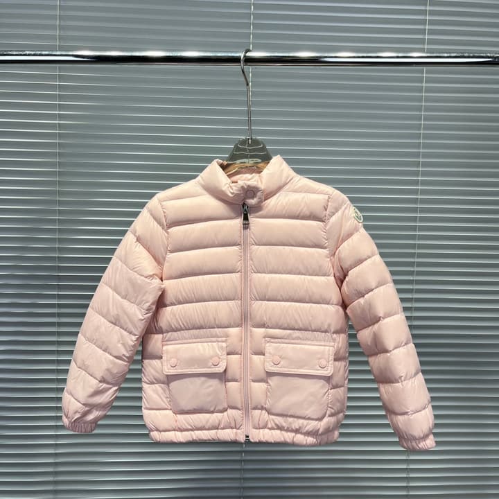 Moncler Kids Short Stand Collar Puffer Jacket – 25FW in Classic Black