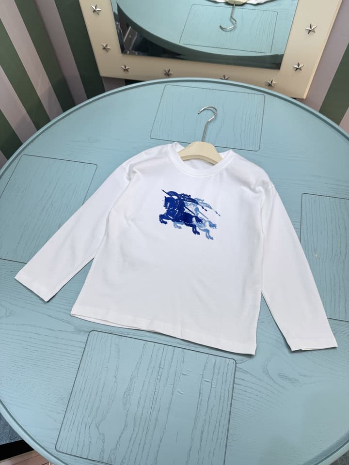 Burberry Kids Classic Logo Sweatshirt – 2025SS in Black With Blue Logo