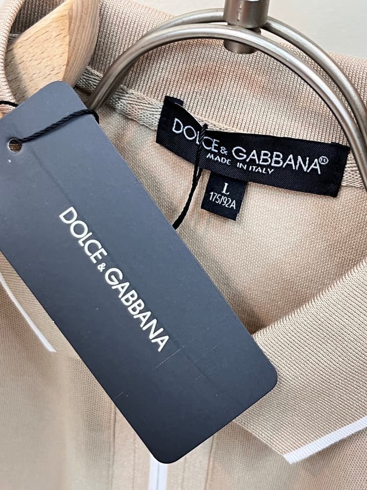 Dolce & Gabbana Embroidered Logo Pique Polo Shirt – 2026 Spring/Summer Collection in Classic Black