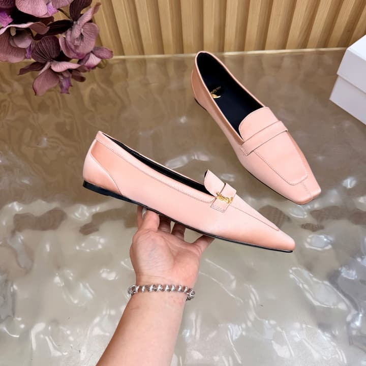 Saint Laurent Silk Chain Mules – Spring/Summer Collection – 26S in Beige