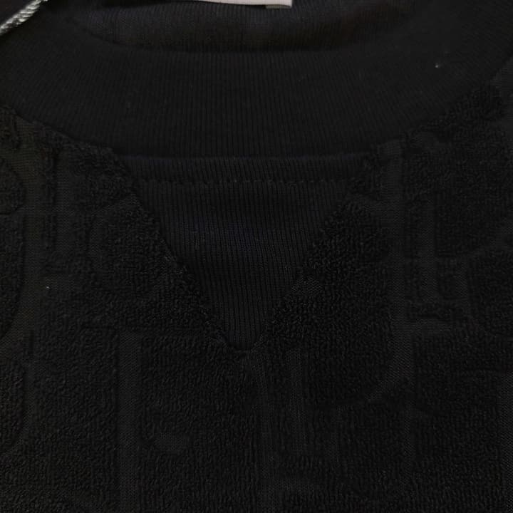 Dior Allover D Logo Jacquard Loose T-Shirt – 2025SS Collection in Black
