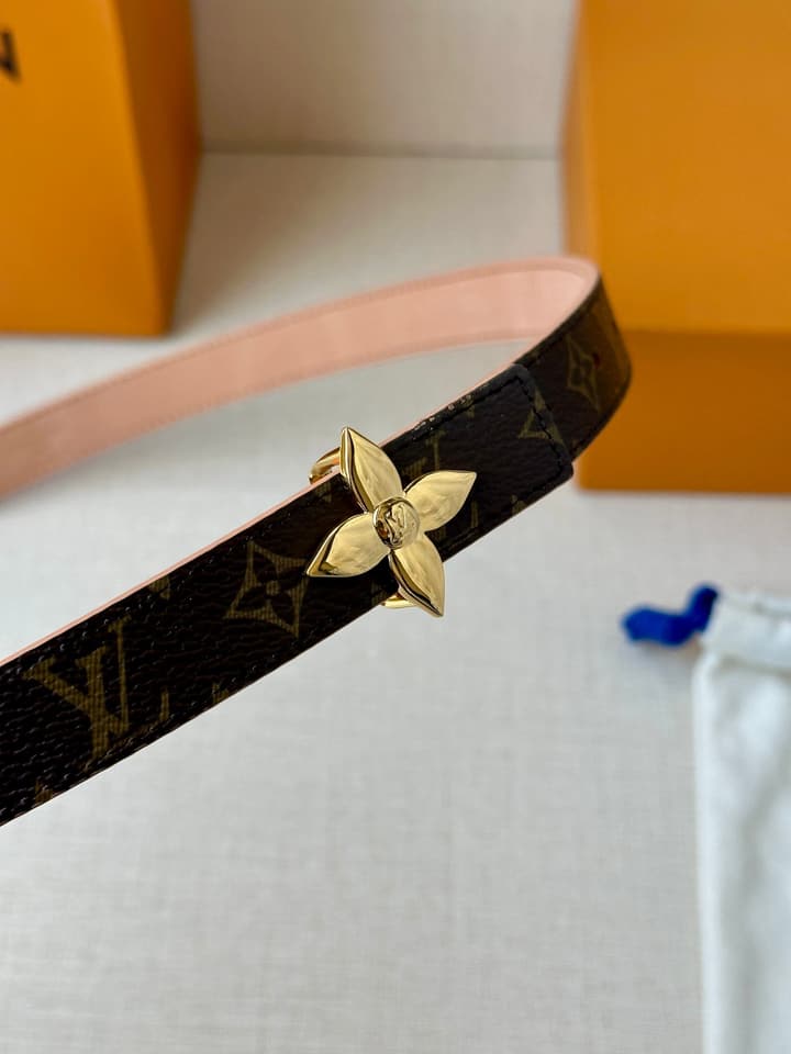 Louis Vuitton Iconic Reversible Belt in Gold Hardware