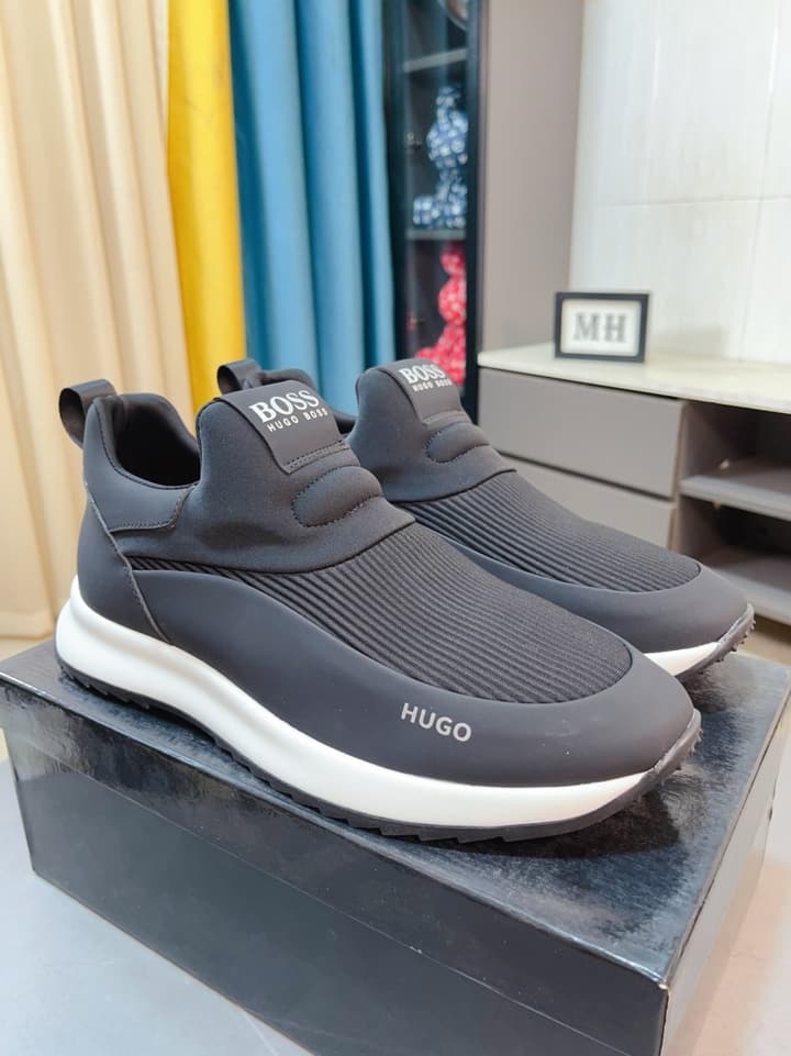 Boss Classic Suede and Waterproof Casual Sneakers