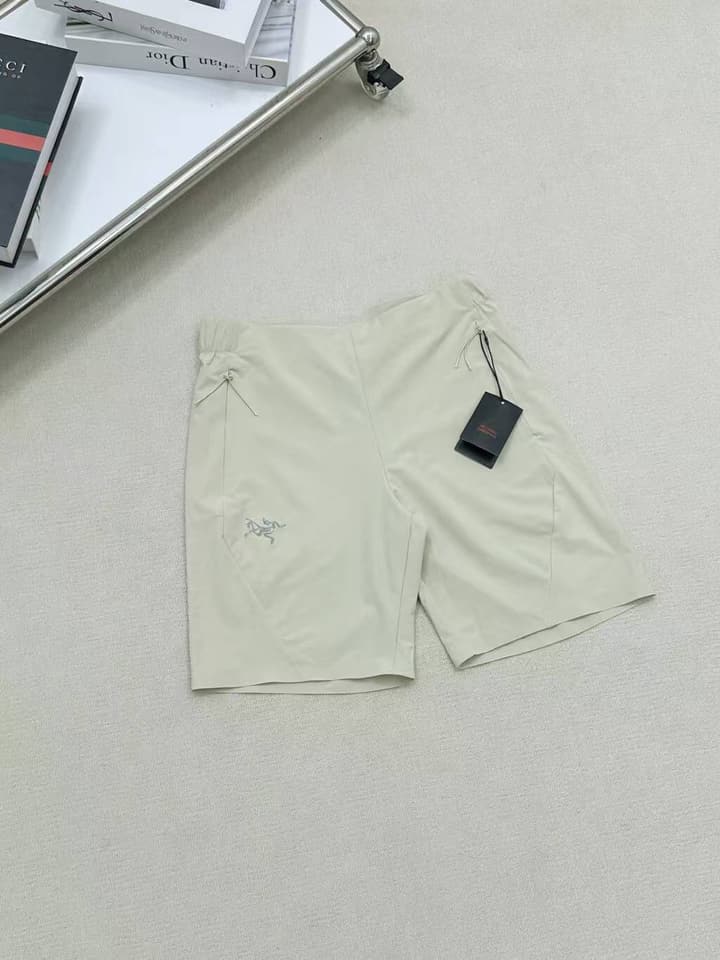 Arc'teryx Captive Embroidered Functional Shorts in Army Green