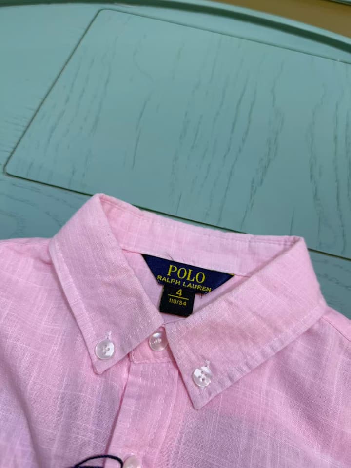 Ralph Lauren Polo Kids Embroidered Shirt – 2025SS – Kids Collection in Null