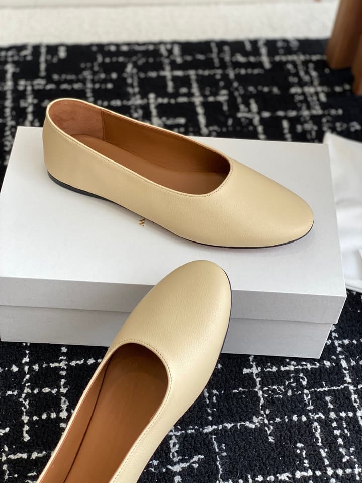 The Row Mary Jane Ballet Flats – 25SS Spring/Summer Collection in Charcoal