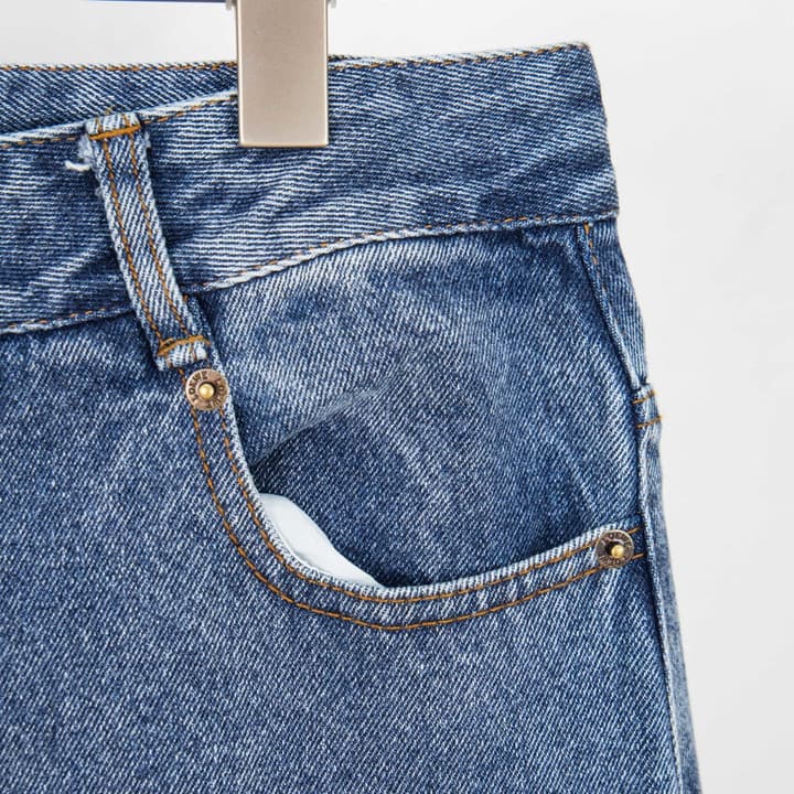 Loewe Anagram Embroidered Distressed Denim Jeans