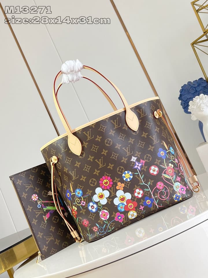 Louis Vuitton Neverfull Medium Handbag – Takashi Murakami Re-Edition