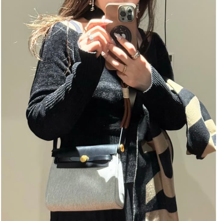 Hermès Mini Herbag 20 – Panda Woven Canvas