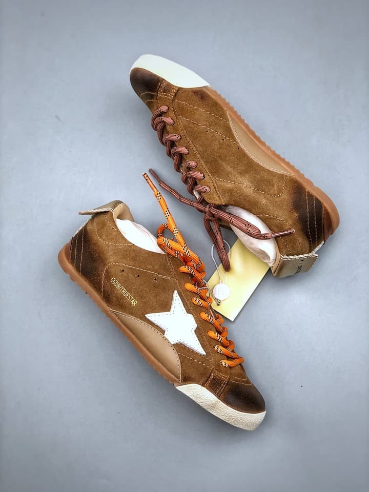 Golden Goose Distressed German Army Trainers – 25SS in Brown