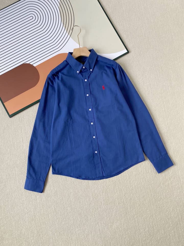 Ralph Lauren Unisex Oxford Long Sleeve Shirt in Black