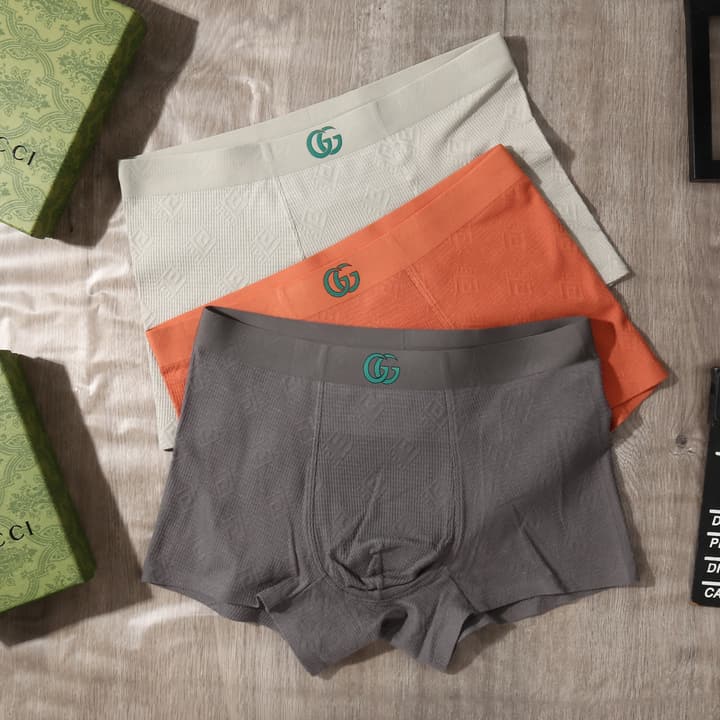 Gucci Men's Jacquard Seamless Underwear 3-Pack