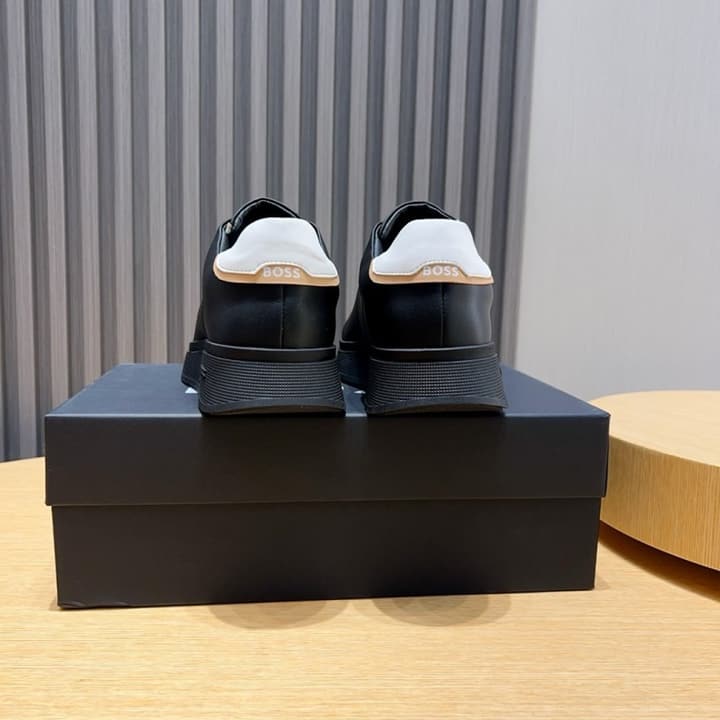 Boss Classic Driving Shoes in Black With Polished Toe