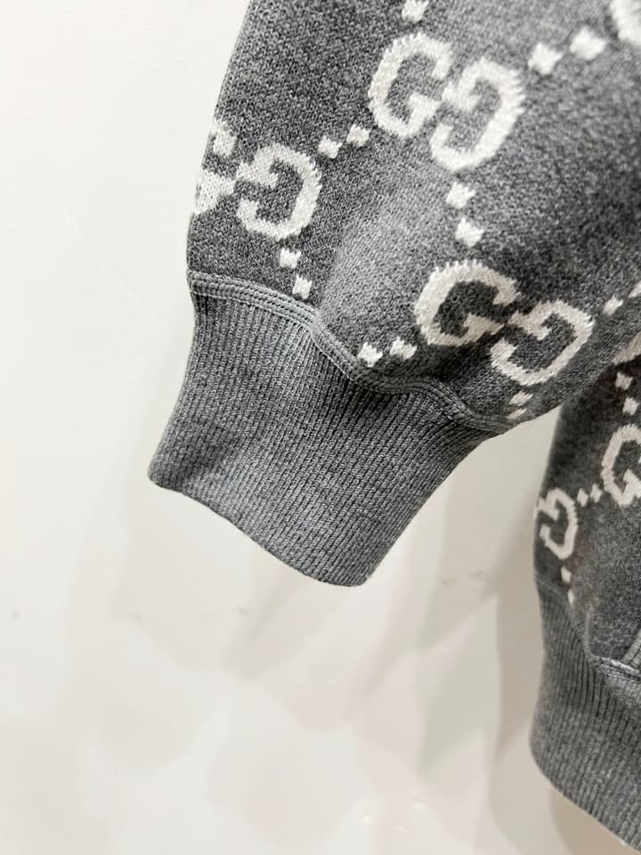Gucci Reversible Jacquard Wool Hoodie – Autumn/Winter Collection