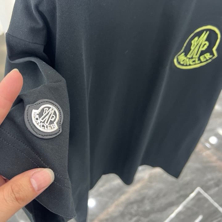 Moncler Patch Embroidery Casual T-Shirt – 2026SS in Black