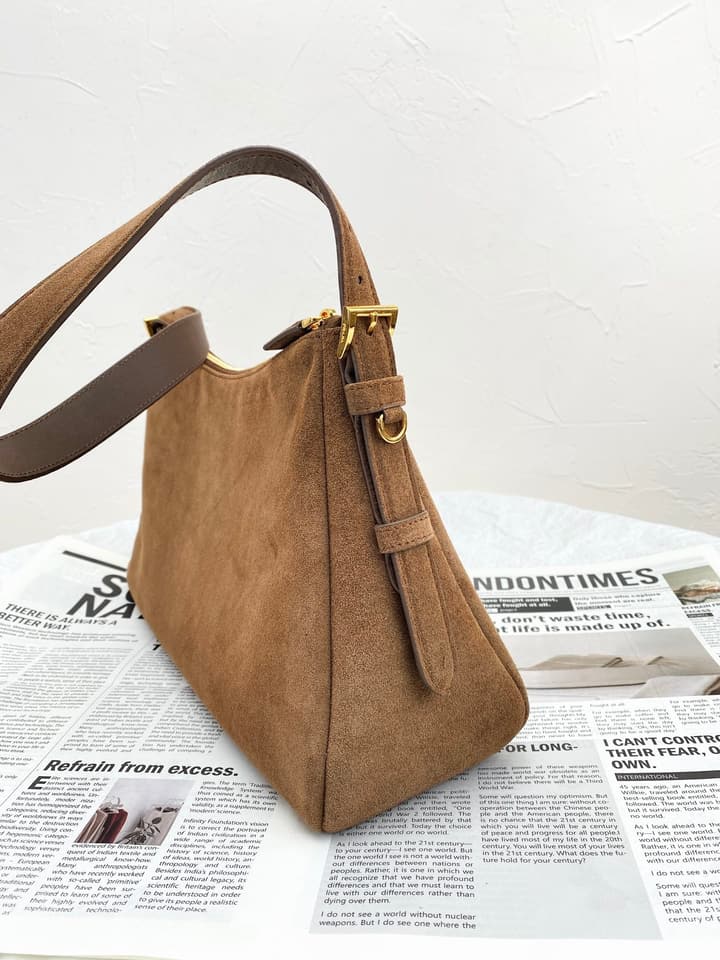 Prada Suede Shoulder Bag