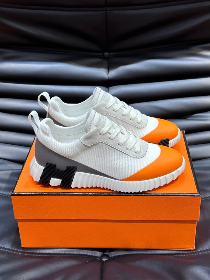 Hermès Bouncing Sneakers in Charcoal