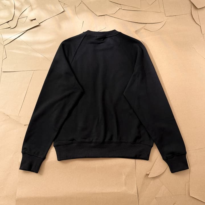 AMI Paris Terry Heart Boxy Sweatshirt – 25FW in Black Sweatshirt
