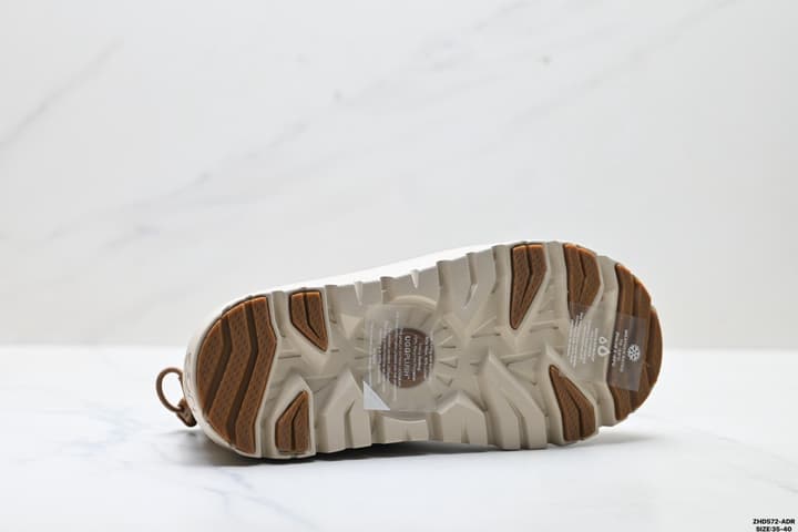 UGG Tasman Weather Hybrid Mid-Top Snow Boots in Tan Suede With Beige Sole