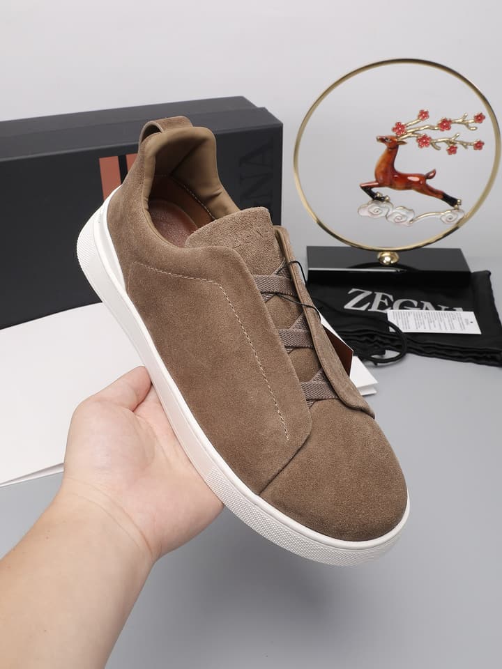 Zegna Triple Stitch Low-Top Sneakers